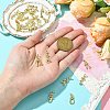 26Pcs 26 Styles Brass Micro Pave Cubic Zirconia Pendants KK-CJ0002-50-4