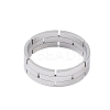 Non-Tarnish 304 Stainless Steel Chain Shape Finger Ring LS-RJEW-C084-01C-P-2