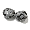 Natural Snowflake Obsidian Beads G-P531-A05-01-2