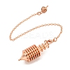 Rack Plating Brass Coil Dowsing Pendulums G-K338-26RG-1