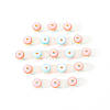 50Pcs Transparent Stripe Resin Beads RESI-YW0001-02D-5