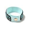 Faux Suede Snap Cord Bracelet LS-BJEW-F428-14-5