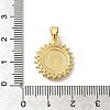 Rack Plating Brass with Cubic Zirconia Pendants KK-Z086-33G-08-3