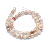 Natural Cherry Blossom Agate Beads Strands X-G-I213-23-8mm-2