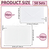 50Pcs Wood Pulp Cotton Blank Greeting Cards DIY-WH0816-027A-2