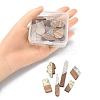 20Pcs 10 Styles Transparent Resin & Walnut Wood Pendants RESI-YW0001-30-5