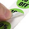 Percent Off Round Roll Stickers DIY-D078-01-4