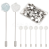 80Pcs 201 Stainless Steel Brooch Findings STAS-UN0058-67-1