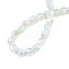 Electroplate Glass Beads Strands EGLA-N002-13-A14-4