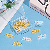 SUNNYCLUE 20Pcs 2 Colors Alloy Pendants FIND-SC0004-10-6