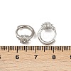 Brass Micro Pave Cubic Zirconia Hoop Earrings EJEW-S277-07P-A-5