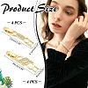 8Pcs 2 Styles Rack Plating Brass Micro Pave Clear Cubic Zirconia Watch Band Clasps ZIRC-ME0001-03-2