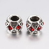 Tibetan Style Alloy Rhinestone European Beads PALLOY-F200-05F-1