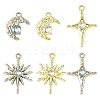 30Pcs 6 Styles Alloy & Resin Pendants Sets FIND-FS0004-90-1