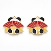 Alloy Enamel Pendants ENAM-T022-03F-1