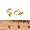 Ion Plating(IP) 304 Stainless Steel Lobster Claw Clasps LS-X-STAS-AB10-G-01-3