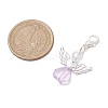 Heart Angel Acrylic Pendant Decorations HJEW-JM02538-02-2