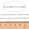 304 Stainless Steel Rondelle Beaded Satellite Chains CHS-G040-03P-3