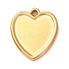 304 Stainless Steel Pendant Cabochon Settings LS-STAS-Z204-04G-13-1