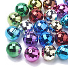 Color Plated Acrylic Beads X-PACR-R241-02A-1