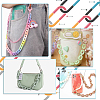 5Pcs 5 Colors Acrylic Imitation Jelly Curb Chain Link Purse Chains FIND-PH0017-48-6
