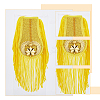 1 Pair Handmade Plastic with Polyester Tassel Epaulettes DIY-FH0007-12-4