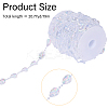 Acrylic Beads Chains CHAC-WH0001-06-2
