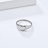 Heart 304 Stainless Steel Finger Rings for Women FS-WGDCCF4-02-1