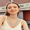1Pc Rice Natural Pearl & Glass Seed Beaded Necklaces for Women NJEW-LP0007-01C-1