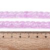 Crackle Transparent Glass Beads Strands GLAA-N069-03A-08-4