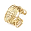 304 Stainless Steel Open Cuff for Women RJEW-K306-01G-1