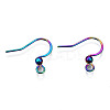 Ion Plating(IP) 304 Stainless Steel French Earring Hooks STAS-S119-014A-2