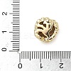 Brass Micro Pave Cubic Zirconia Beads ZIRC-I356-45G-3
