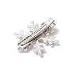 Christmas Alloy Rhinestone Alligator Hair Clips PHAR-JH00116-3