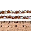 AB Color Plated Transparent Glass Beads Strands GLAA-G127-01-02Q-2