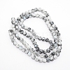 Baking Paint Glass Beads Strands LS-FGLA-WH0001-01A-1
