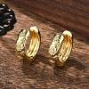 Clear Cubic Zirconia Star Hoop Earrings EJEW-C022-01G-4