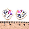 Printed Alloy Pendants ENAM-ZX002-36C-3