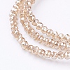Electroplate Glass Beads Strands EGLA-J025-F-M-4
