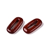 Natural Red Jasper Oval Pendants G-N342-105E-2