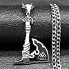 Viking Style Titanium & 201 Stainless Steel Pendant Necklaces LS-NJEW-C066-11P-1
