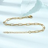 4MM 304 Stainless Steel Textured Paperclip Chain Bracelets for Man and Women SA-CBAB767-13G-2