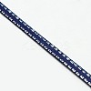 Double Edge Silver Thread Grosgrain Ribbon for Wedding Festival Decoration SRIB-L012-9mm-370-2