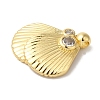 Brass Micro Pave Cubic Zirconia Pendants KK-S391-12G-2