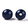Ocean Themed Spray Painted Wood European Beads WOOD-CJC0018-02M-2