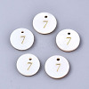 Natural Freshwater Shell Charms SHEL-Q023-07-1