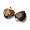 Natural Tiger Eye Pendants G-P588-01G-06-2
