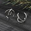 304 Stainless Steel Cross Clip on Nose Rings AJEW-A062-03P-5