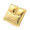 304 Stainless Steel Open Cuff Ring for Women RJEW-B109-06G-01-4