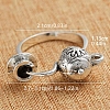 Teapot & Teacup Alloy Finger Rings for Unisex FS-WG8E880-01-4